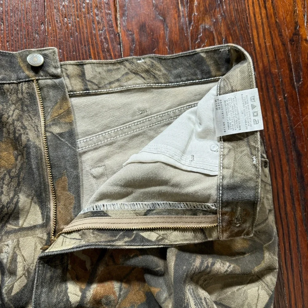 Vintage Wrangler Pants Mens 36x32 Real Tree Camo Double Knee Hunting Baggy - Picture 9 of 12
